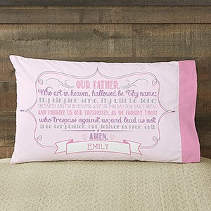 The Lord's Prayer Personalized Full Color Pillowcase