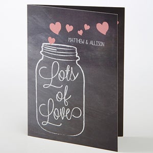 Lots of Love Personalized Greeting Card