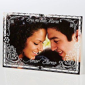 Heartfelt Impression Personalized Spanish Greeting Card