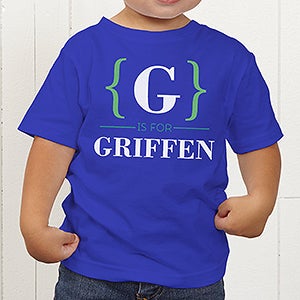 Name Bracket Personalized Toddler T-Shirt