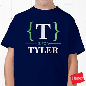 Name Bracket Personalized Hanes® Youth T-Shirt