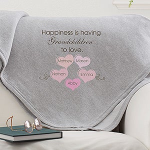 What Is Happiness? Personalized Sweatshirt Blanket