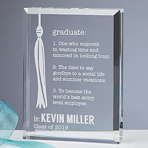 Personalized Graduation Keepsake - Definition of a Graduate