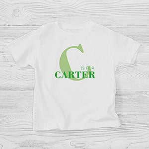 Personalized Alphabet Fun Kids Apparel - Toddler T-Shirt - Toddler 2T - Red