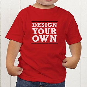 Design Your Own Personalized Toddler T-Shirt - Red