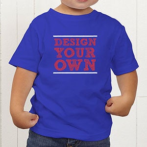 Design Your Own Personalized Toddler T-Shirt- Royal Blue