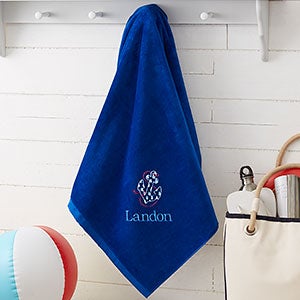 Personalized 35x60 Beach Towel for Kids