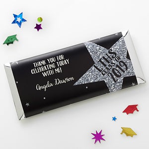 Personalized Graduation Candy Bar Wrappers - Shining Star - Set of 12