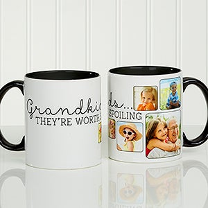 They're Worth Spoiling Personalized Coffee Mug 11oz.- Black