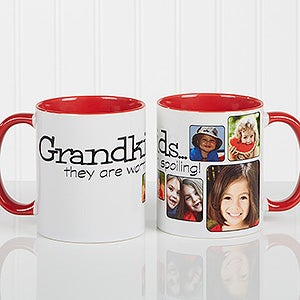 They're Worth Spoiling Personalized Coffee Mug 11oz.- Red