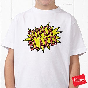 Super Hero Personalized Hanes® Youth T-Shirt