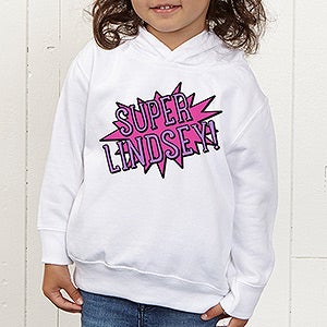 Super Hero Personalized Toddler Hooded Sweatshirt