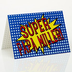 Super Hero Personalized Greeting Card