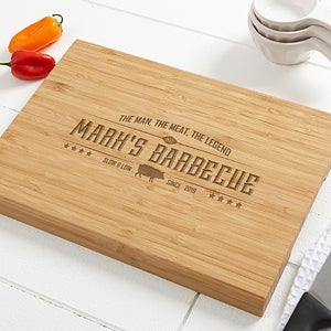 The Legend 14x18 Personalized Bamboo Cutting Board