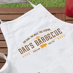 Personalized Apron - The Man, The Meat, The Legend