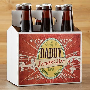 Personalized Father's Day Beer Bottle Carrier - Dad's Ale