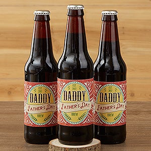 Dad's Ale Personalized Beer Bottle Labels- Set of 6