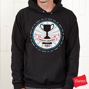 Fan Favorite Personalized Black Hooded Sweatshirt