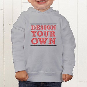 Design Your Own Personalized Toddler Sweatshirt- Grey