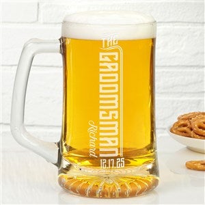 Engraved Groomsman Beer Mug - I Do Crew