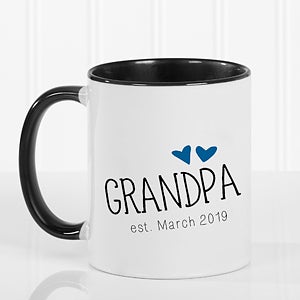 Personalized Coffee Mug for Grandparents - 11oz Black