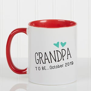 Personalized Coffee Mug for Grandparents - 11oz Red