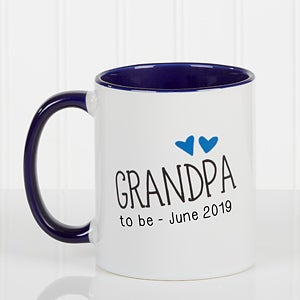 Personalized Coffee Mug for Grandparents - 11oz Blue