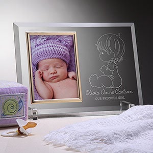 Personalized Baby Glass Reflection Frame - Precious Moments