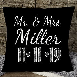 Personalized Wedding Throw Pillow 18