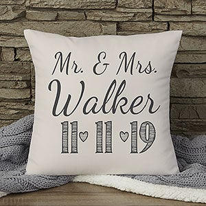 Personalized Wedding Throw Pillow 14