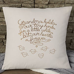 Gift for Grandparents: Personalized Throw Pillow - 18 inch