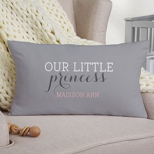 Baby Girl Name Personalized Lumbar Pillow