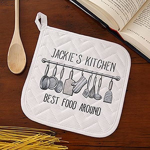 Personalized Potholder - Seasoned With Love