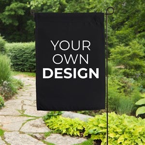 Design Your Own Garden Flag - Black