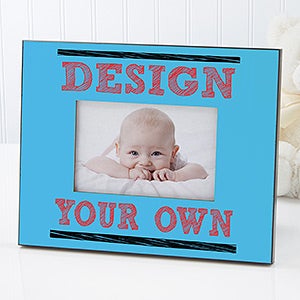 Design Your Own Personalized Picture Frame - Blue