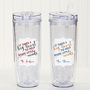 Personalized Flip 'n' Sip Tumbler - Teacher