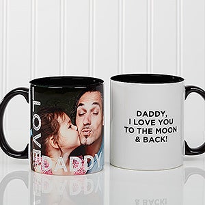 Personalized Photo Coffee Mug - Loving Them - 11 oz. With Black Handle