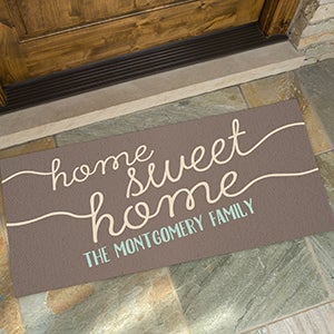 Front Door Greetings Personalized Oversized Doormat- 24x48