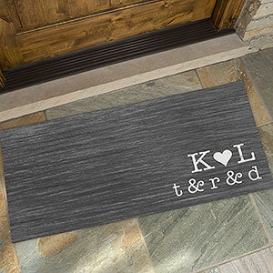 Family Initials Personalized Oversized Doormat- 24x48