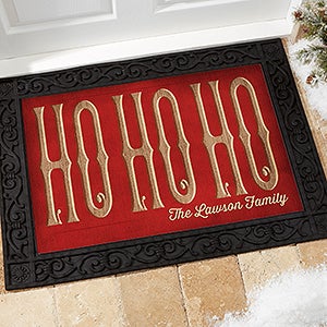 HO HO HO Personalized Doormat- 18x27