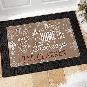 No Place Like Home Personalized Doormat- 18x27