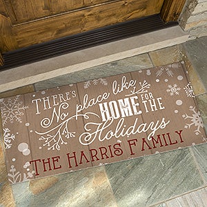 No Place Like Home Personalized Oversized Doormat- 24x48