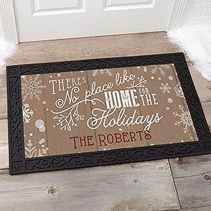 No Place Like Home Personalized Doormat- 20x35