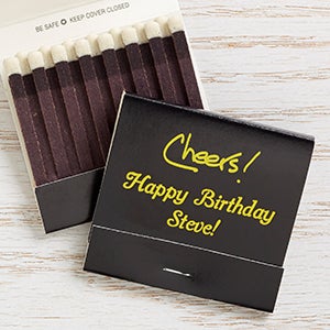 Party Time Personalized 30-Strike Matches - Black