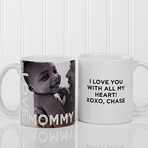 Personalized Ladies Photo Coffee Mug - Loving Them - 11 oz.