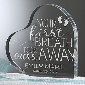 You Took Our Breath Away Personalized Baby Keepsake