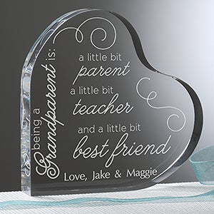 Personalized Grandparent Heart Keepsake - To Be A Grandparent