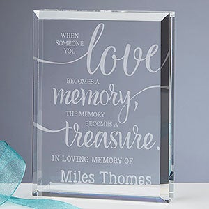 Personalized Memorial Keepsake - Memory Becomes a Treasure