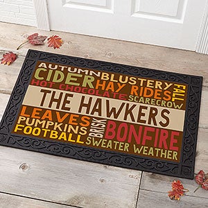 Fall Fun Personalized Doormat- 20x35