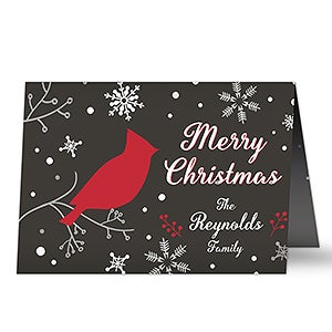 Wintertime Wishes Personalized Christmas Cards